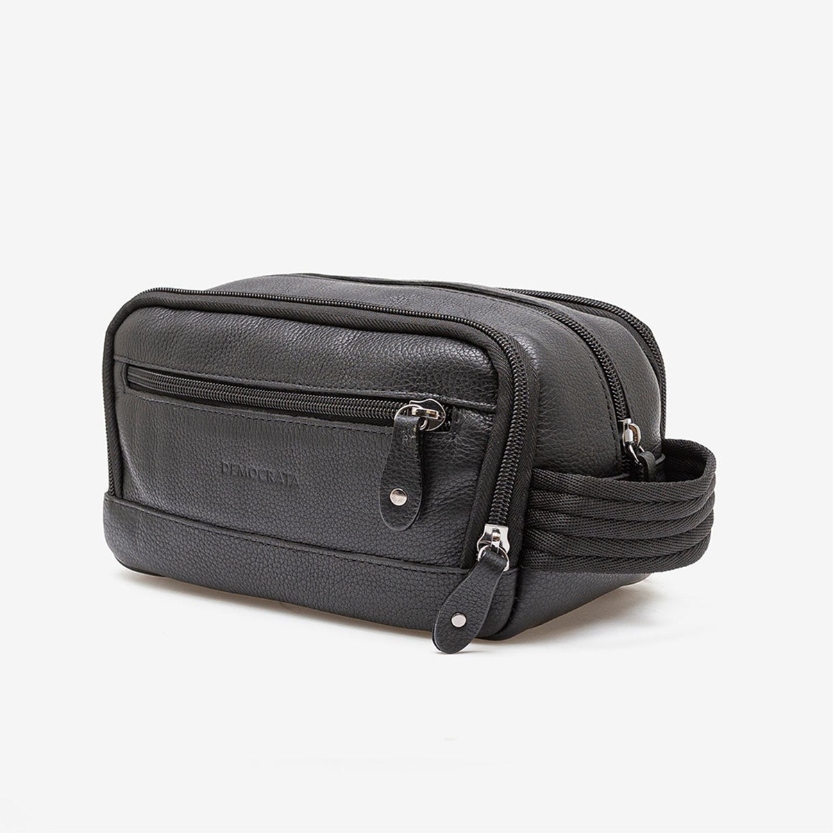 Necessaire Em Couro Preto