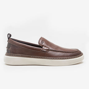 Sapato Clash Denim Conhaque