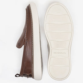 Sapato Clash Denim Conhaque